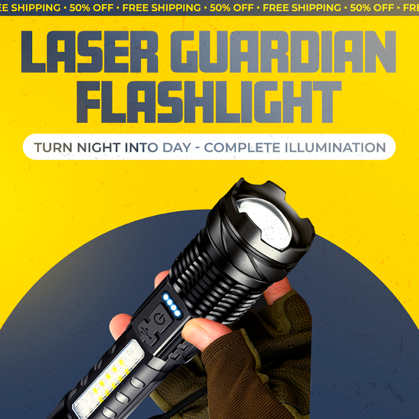 Laser Guardian Flashlight [ULTRA POWERFUL]