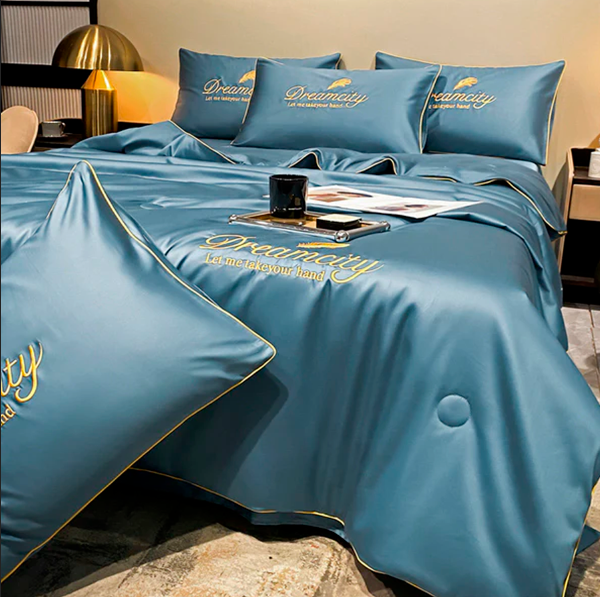 Premium Ice Silk Bed Sheet